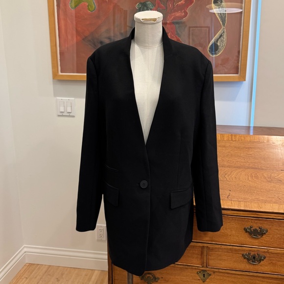 Shona Joy Irena Collarless Oversized Blazer